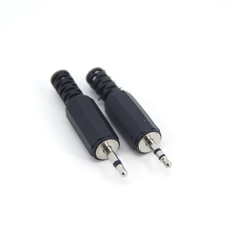 5pcs 10pcs 2.5mm Male jack 2 3 pole 2.5 Audio Mono Stereo Plug connector Plugs for Phone Headset