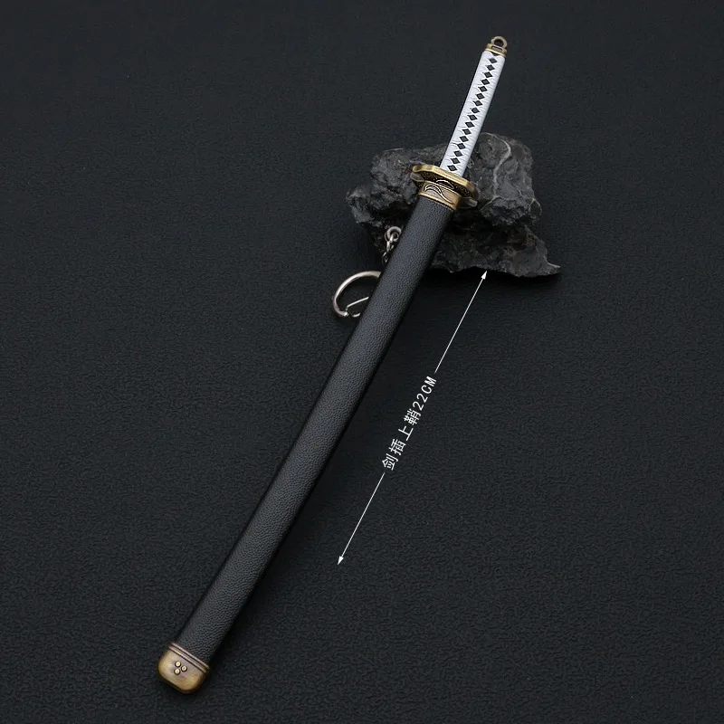 8.66in Devil May Cry 5 Perifere Yama Katana Zwaard Dante Spel Speelgoed Messen Samurai Zwaard Metalen Model Desktop Ornamenten Jongens Geschenken