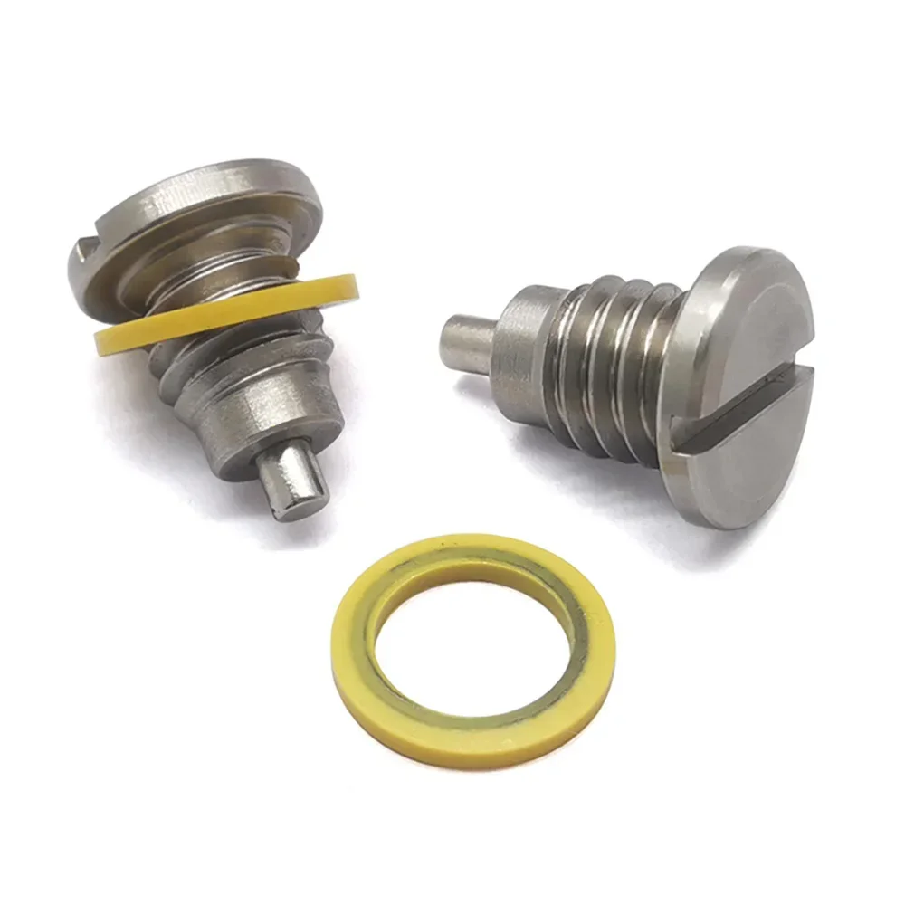 2PCS Stainless steel Marine Magnetic Outdrive Gear Case Drain Plug Screw Kit 3/8 -6 Thread For MerCruiser 8M0058389