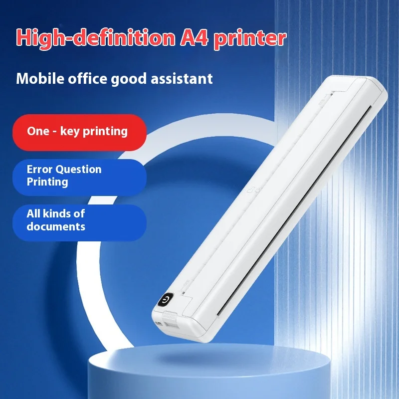 

A4 термопринтер вопросов для домашнего офиса Bluetooth беспроводной портативный бесчернильный USB-принтер