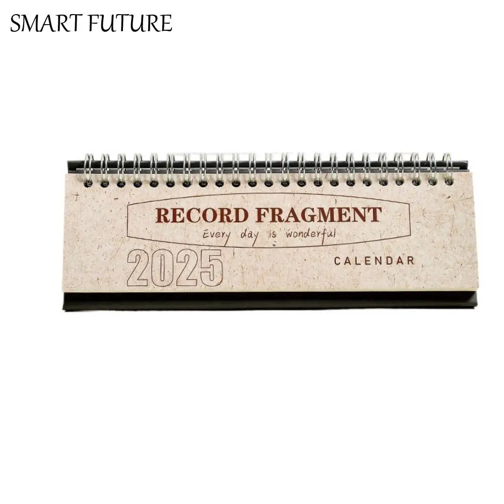 

2Pcs Retro Color Cover 2025 Planning Desk Calendar Comprehensive Colorful Mini Desk Calendar Compact Detailed Memo Calendar Home