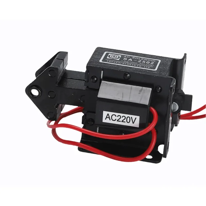 AC220V NEW SA-2502 AC traction electromagnet Push and pull force 1.5kg stroke 15mm