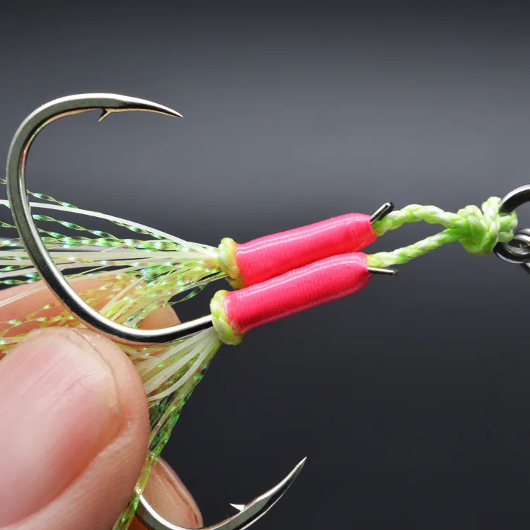 Kabura Snapper – Anzuelo Assist Hook con falda de silicona