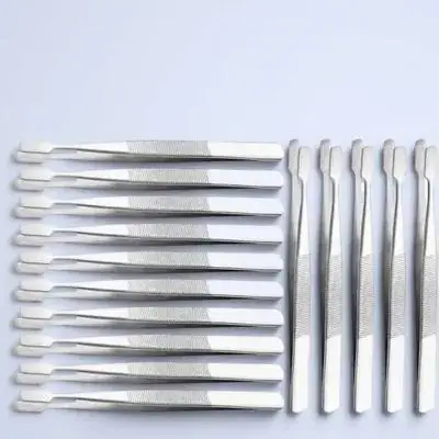 

15Pcs Eyelash Tweezers Stainless Steel Strong Lightweight False Lash Applicator Precision Tweezers for Crafting Stamp Tool