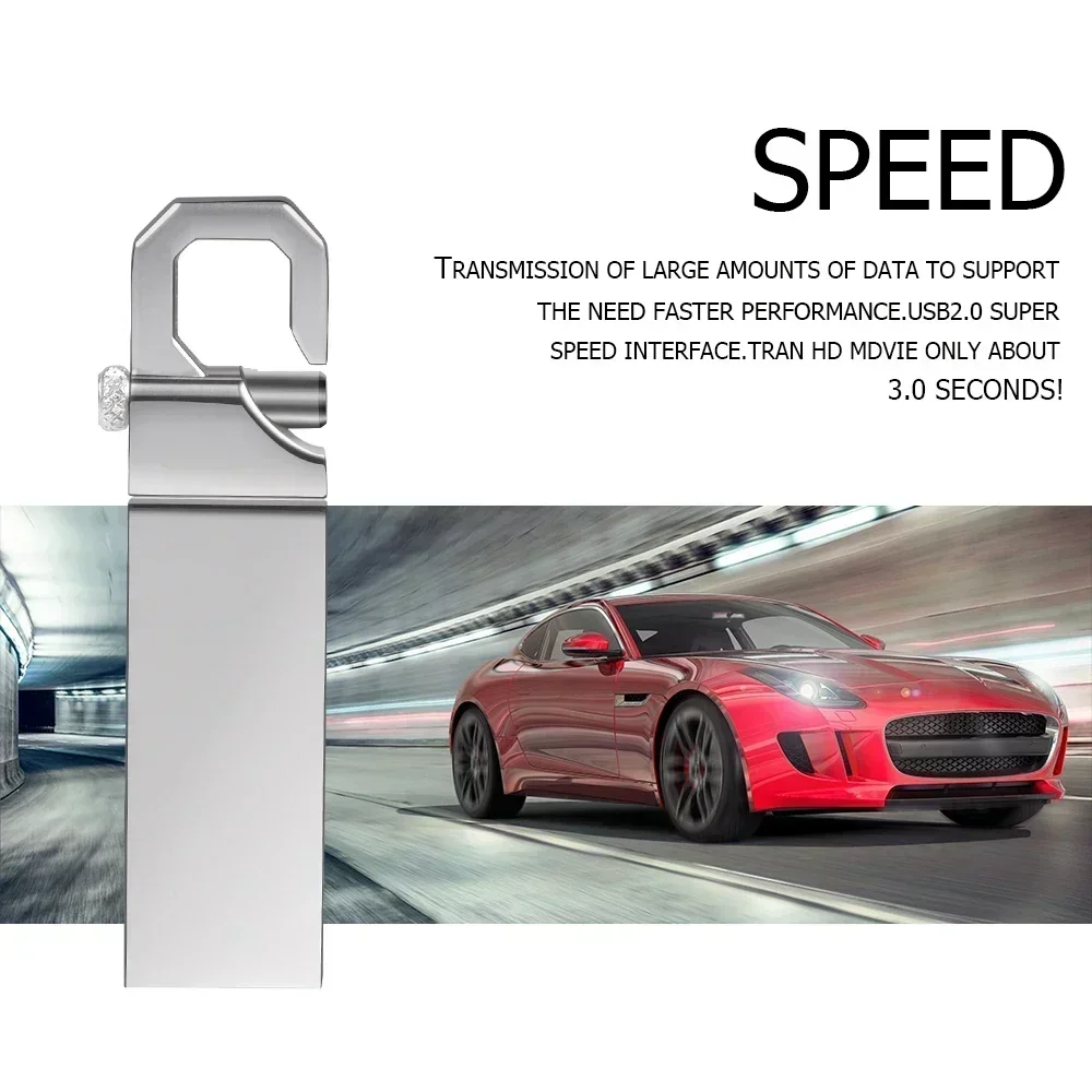 JASTER High Speed USB Flash Drives 128GB Creative gift Memory Stick 64GB Mini Metal Pen Drive 32GB Silver USB Stick 16GB 8GB