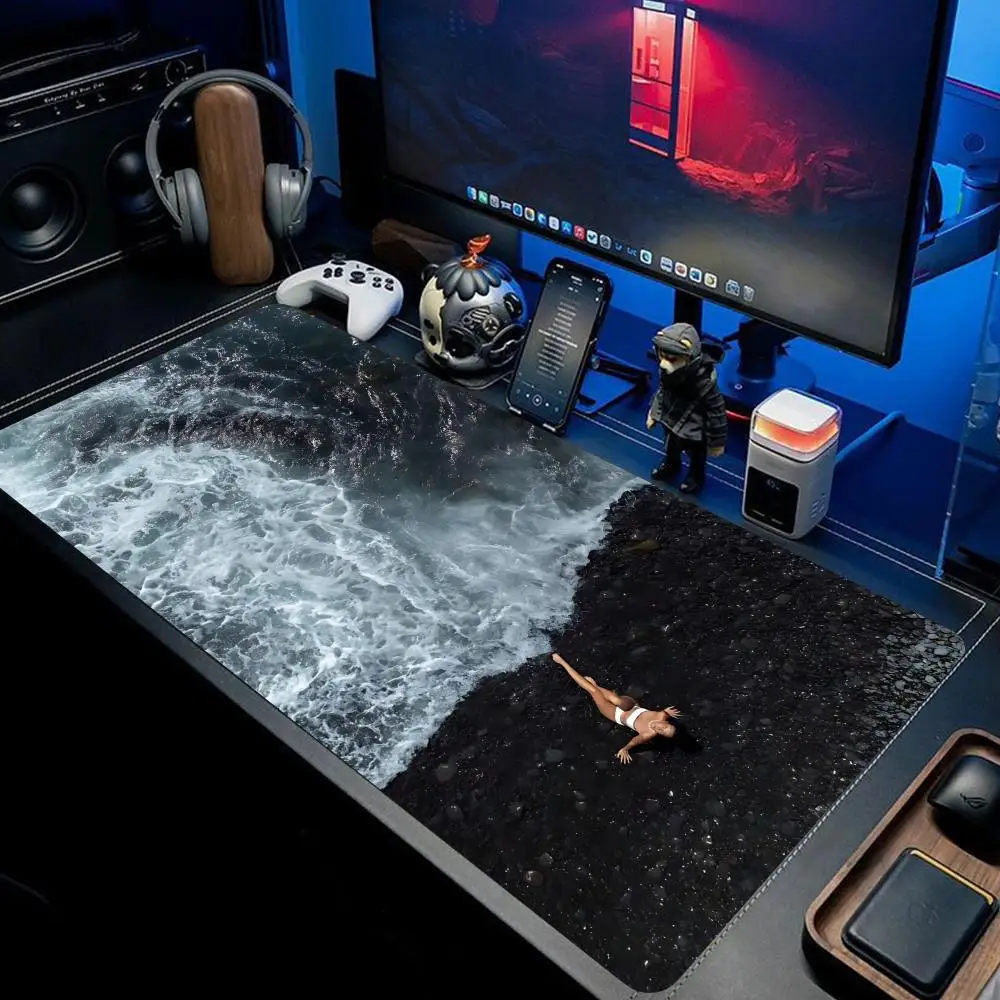 

Ocean Wave beauty Mouse Pad Large Size Rubber Base Anti-slip PC Desk Accessories Offices and Gamer Keyboard Mats Decor Mat XAXC