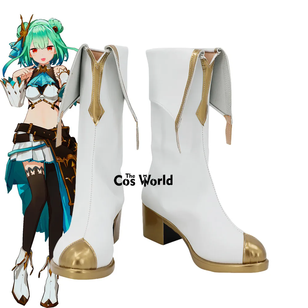 

YouTuber Hololive Virtual VTuber Fantasy 1st Live Fan Fun Island Uruha Rushia Customize Cosplay Shoes Boots