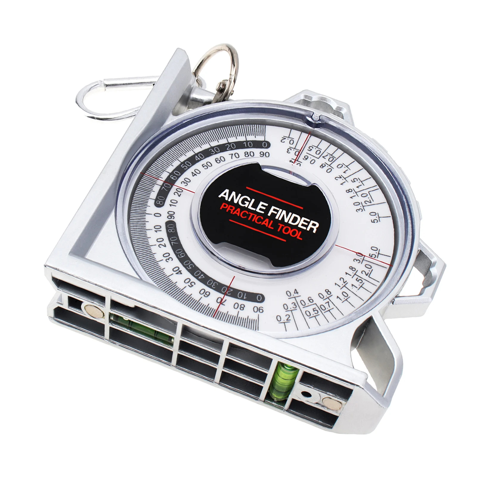 Dial Hoekzoeker Gradenboog Magnetisme Inclinometer Niveau 0-180 Graden Hoek Gauge Houtbewerking Meetinstrumenten Helling Schaal Niveau