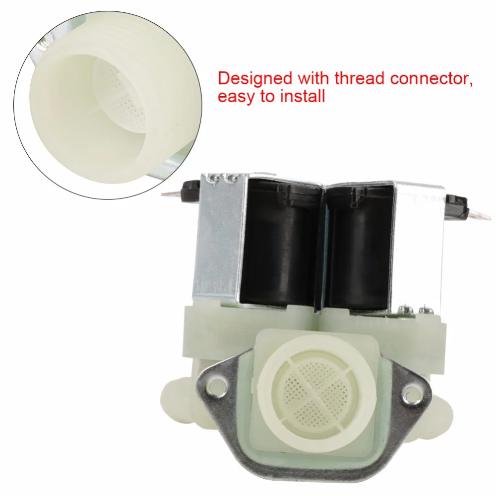 Detalle 4 de Electroválvula AC 220V G3/4Inch Solenoid Valve 1 In 3 Out Electromagnetic Check Valve Normally Closed Electrical Water Inlet Solenoid Swicth Agua y vapor