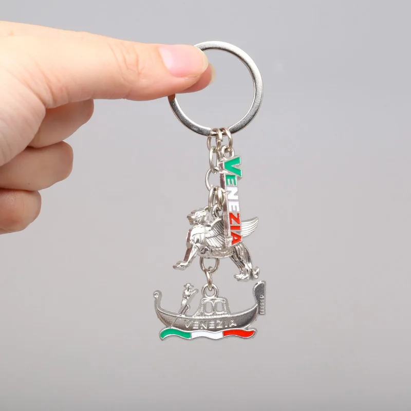 venice keychain Keyring Venezia Style Jewelry Charm Keychain For Car Key Chain Holder Hanging Pendant Travel Souvenirs Alloy