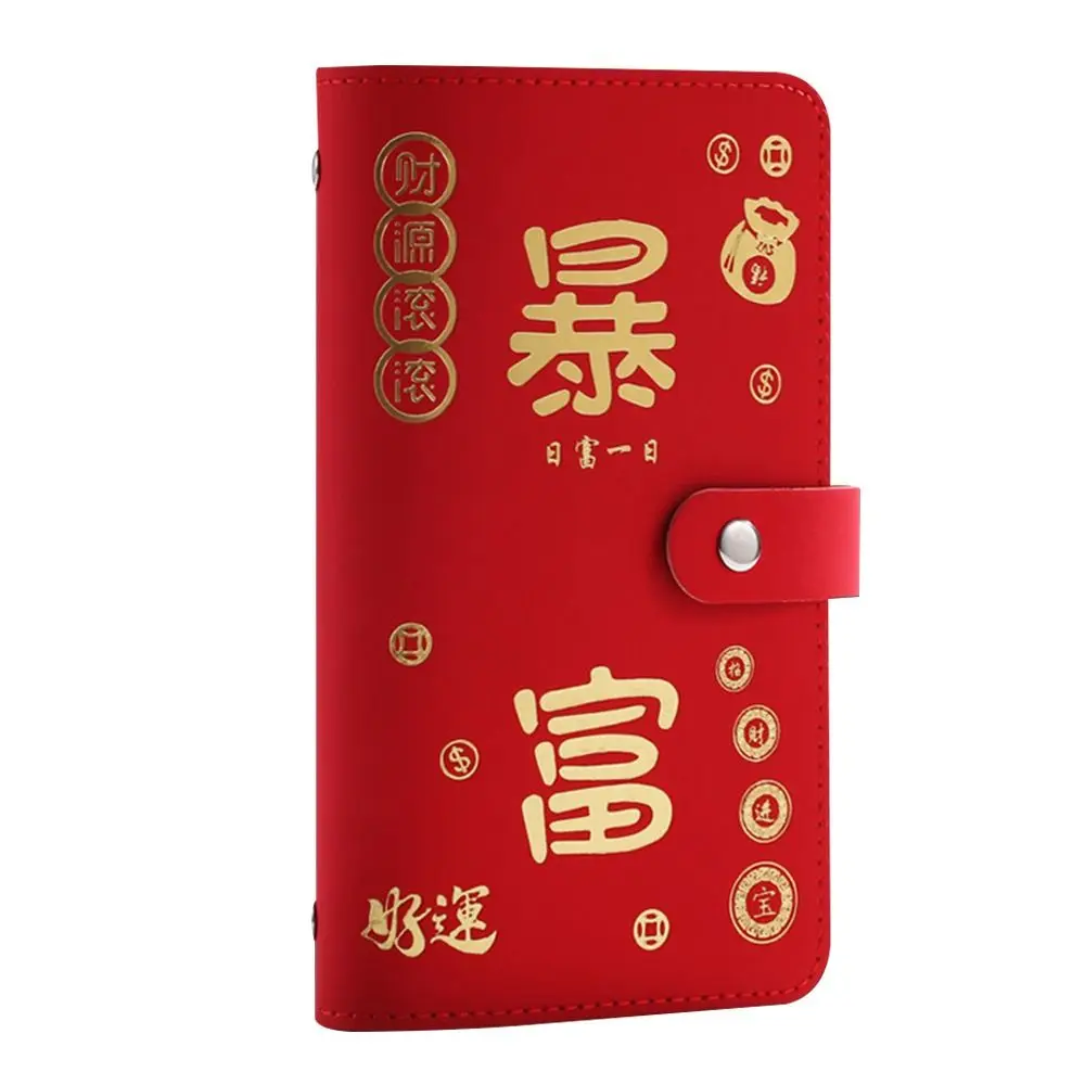 Get Rich Overnight 100 Envelopes Money Saving Challenge Save Money PU Savings Binder Reusable Waterproof Money Collection Book