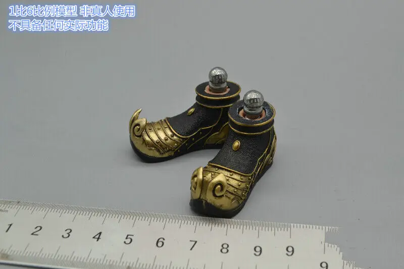 303TOYS MP014 1:6 metal shoes male for Three Kingdoms Series