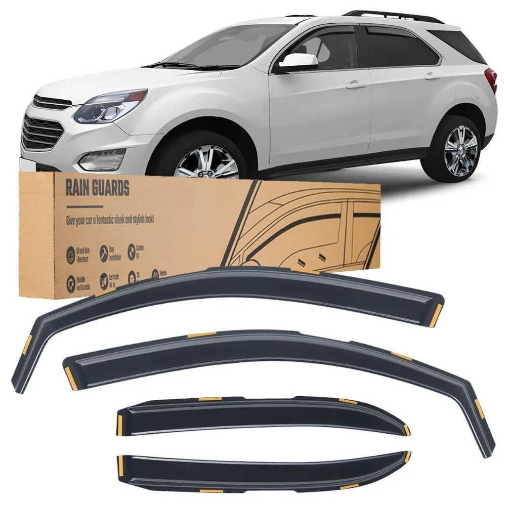 

In-Channel Rain Guards Window Vent Visors Full-Side for Chevy Equinox Acrylic