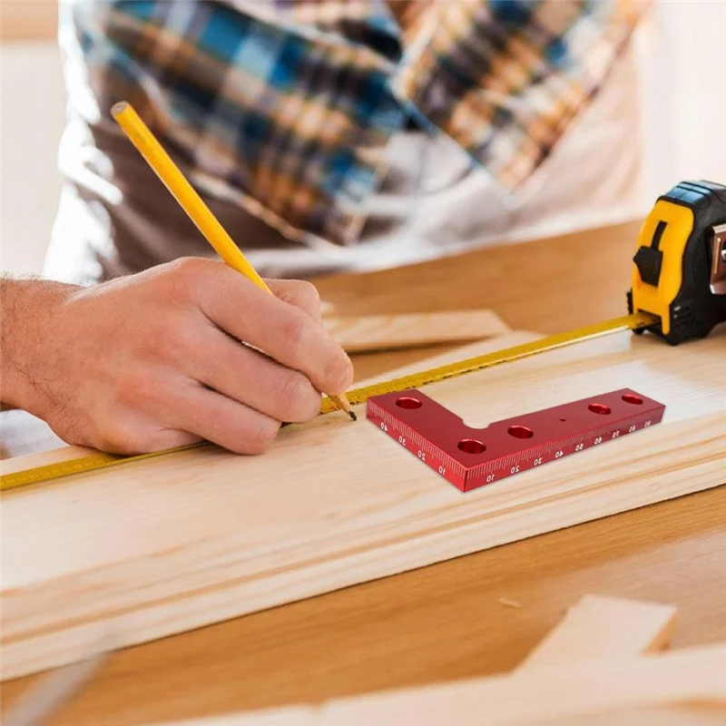 ABXF-квадратный искатель центра, квадратный инструмент для позиционирования, инструмент для определения маркировки центра квадрата, компактный инструмент для нанесения квадратного центра