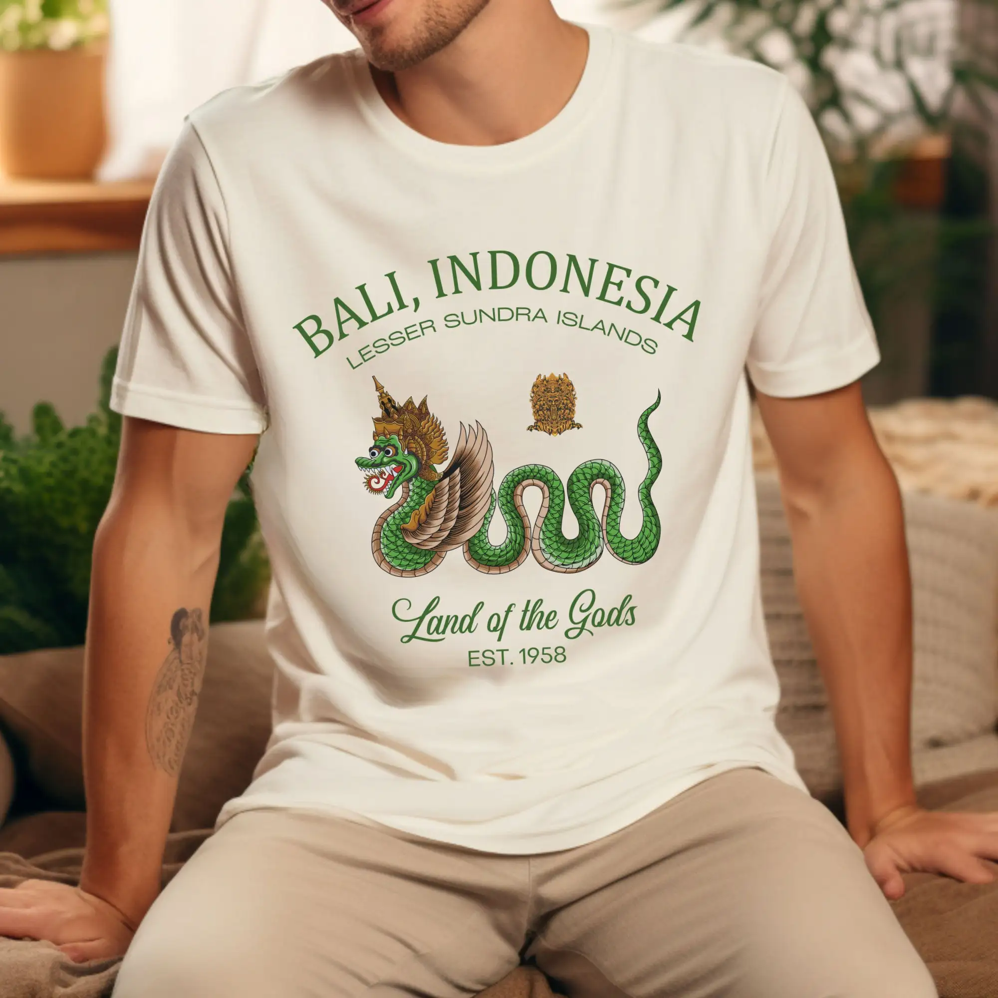 Visit Bali Indonesia T Shirt Island Vacation GifT Balinese Southeast Asia Travel Dragon