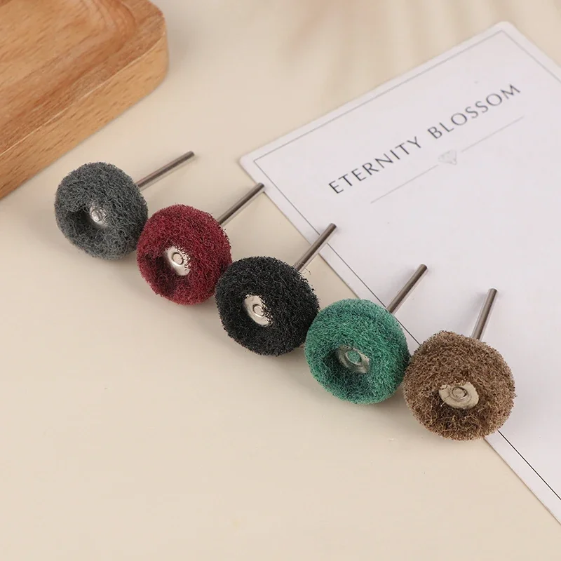 10/12 stücke Mini Bohrer Schleif Pinsel Nylon Polieren Polieren Rad Dreh Hand Werkzeug Zubehör Set Rost Entferner