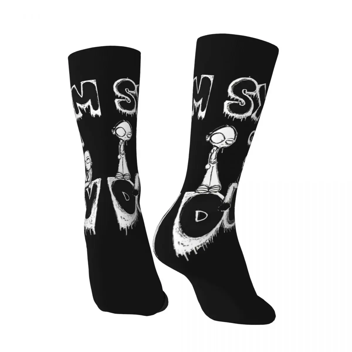 Hip Hop Retro Fabulous Crazy Men's compression Socks Unisex System Of A Down Street Style Pattern Printed Funny Novelty Happy