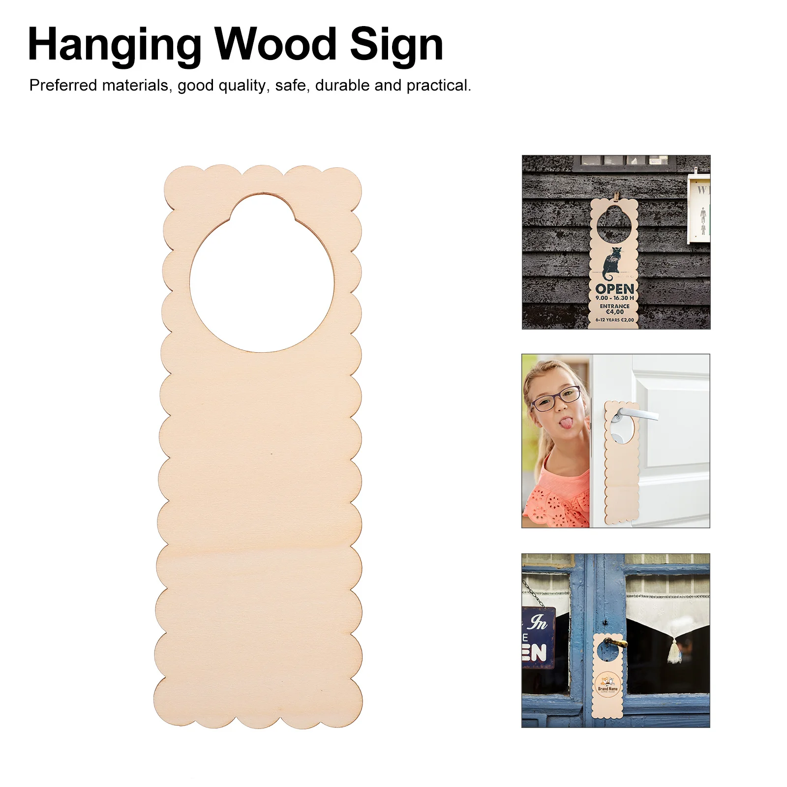 10 قطعة علامة باب خشبية فارغة معلقة اللوحة Diy بها بنفسك الكتابة على الجدران الديكور الحرفية لم تنته الخشب قلادة للمنزل هدية ديكور #5