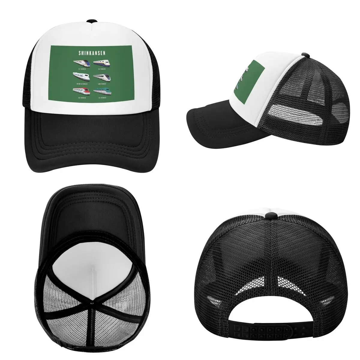 Japanese Shinkansen Bullet Trains Artwork Cap Fashion Mesh Baseball Caps Adjustable Hat Hip Hop Summer Unisex Baseball Hats