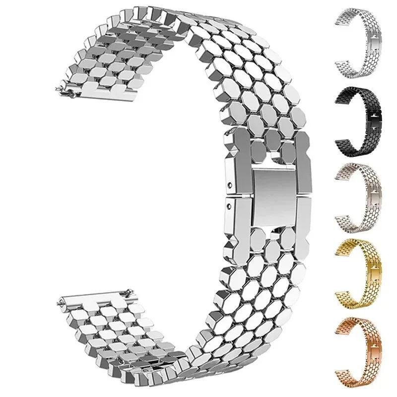 22 mm Edelstahlarmband passend für Samsung Galaxy Watch 3 45 mm Band Gear S3 Active 2 passend für Huawei 4 Pro GT3 Armband