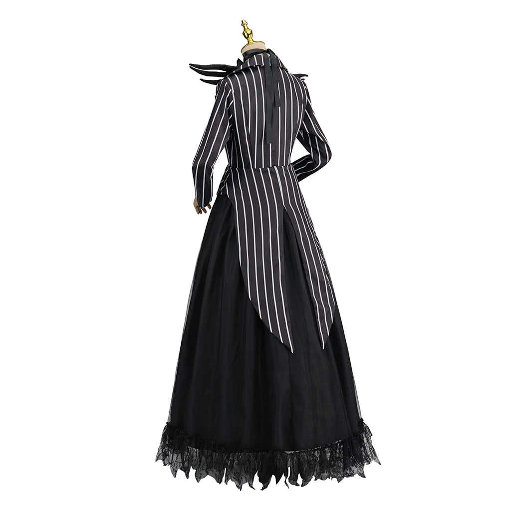 jack skellington Cosplay Medieval Steampunk Gothic Dress Scary Costumes Women's Halloween Costumes Carnival Clothes Ladies