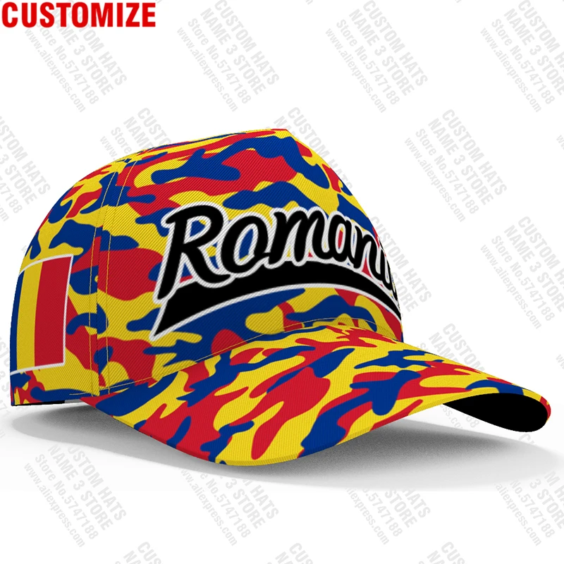 Romania Baseball Caps Free 3d Custom Made Name Number Team Logo Ro Hats Rom Country Travel Romana Nation Romanian Flags Headgear