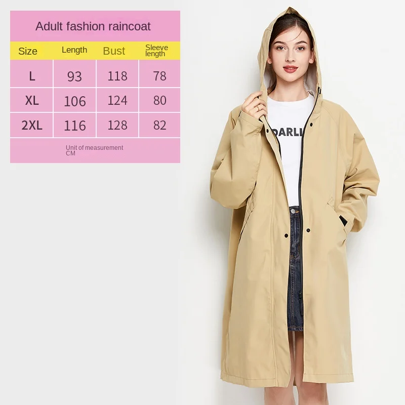 Long Raincoat for Men and Women, Outdoor Walking Jacket, Thick Golf Coat, Foreign Trade