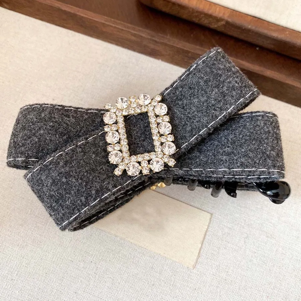 

Элегантная заколка-бананка в корейском стиле, квадратная, со стразами, вертикальная, многослойная, для женщин, для причесок, держатель для хвоста, для вечеринок