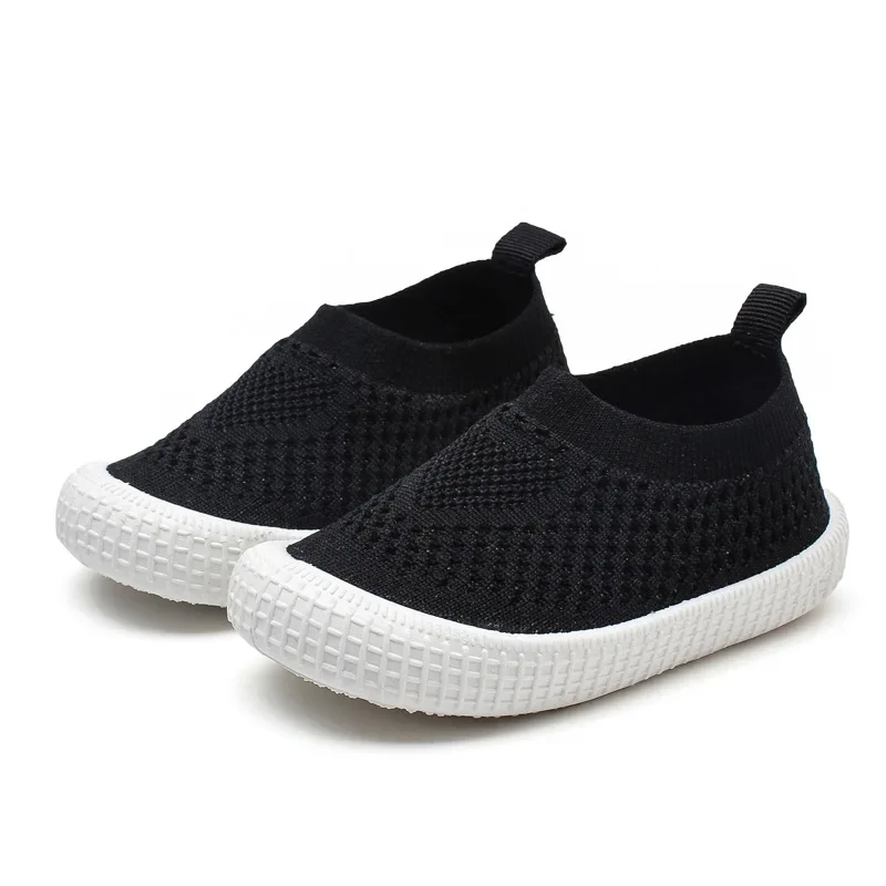 Children Casual Shoes Kids Sneakers Candy  Soft Stretch Fabric Breathable Slip-on Sports Shoes For Boys Girls Fashion Hot 2024