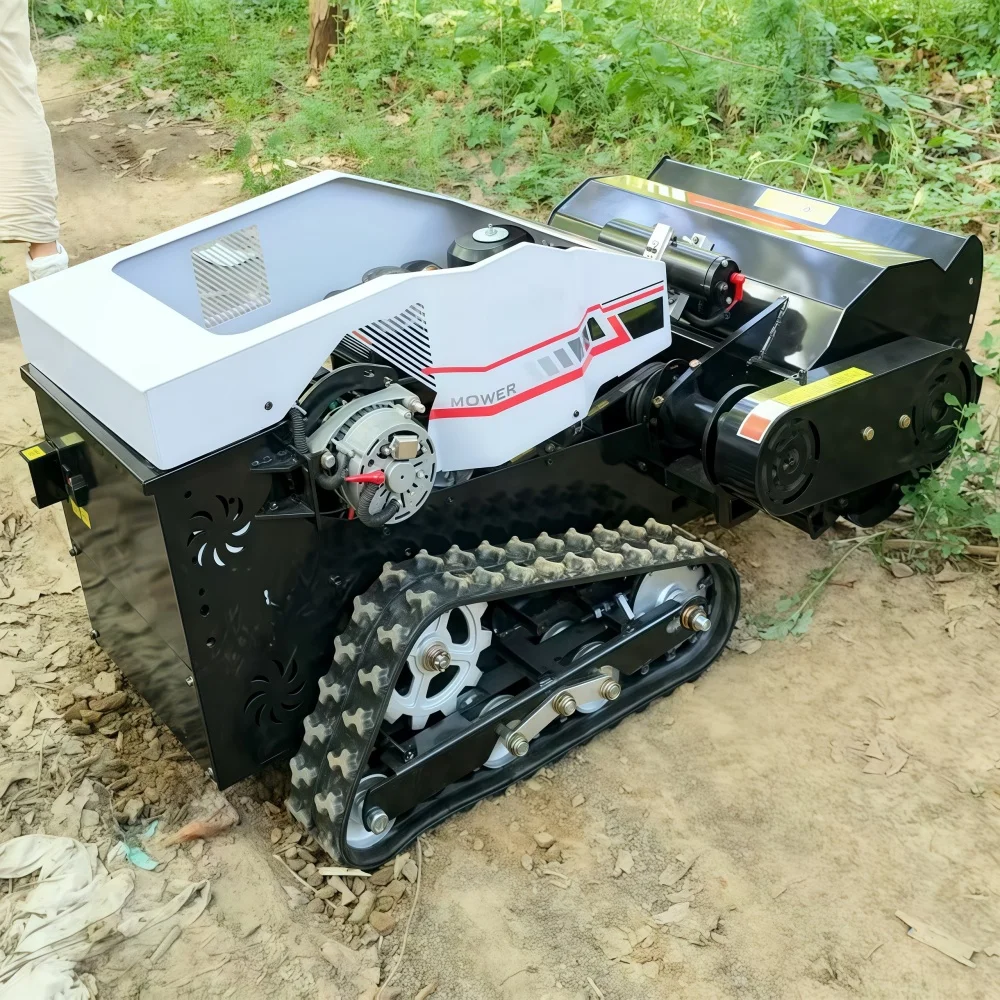 CE EPA Approved All-Terrain Agriculture Diesel Engine Remote Control Robot Flail Lawn Industrial DIY Cordless Electric Grass