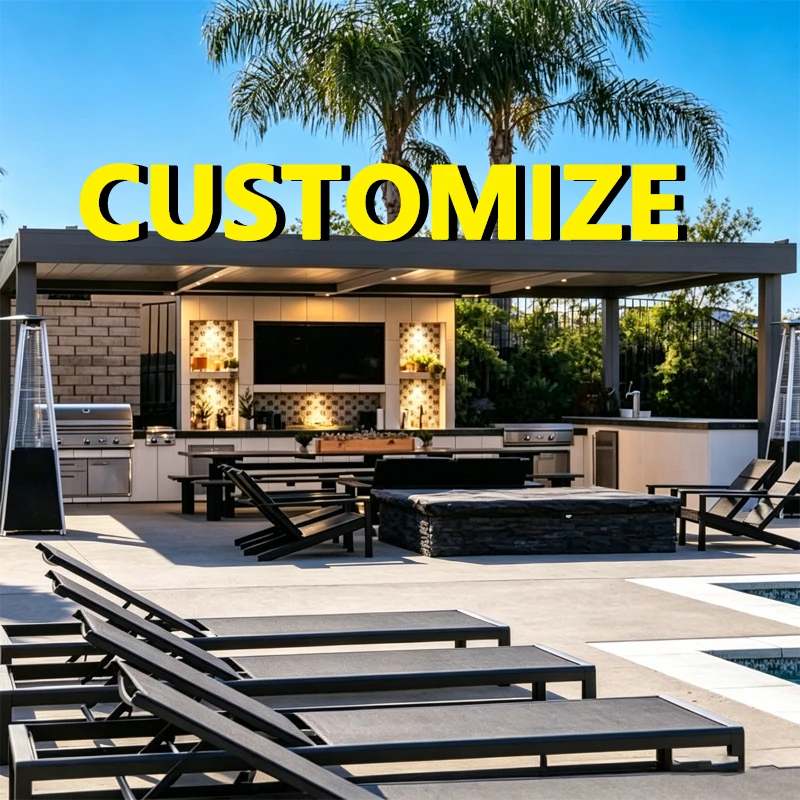 

Any Size Custom Aluminum Alloy Pergola Rustproof Durable Quick Install Outdoor Patio Backyard Garden Waterproof Sunproof Long Sa