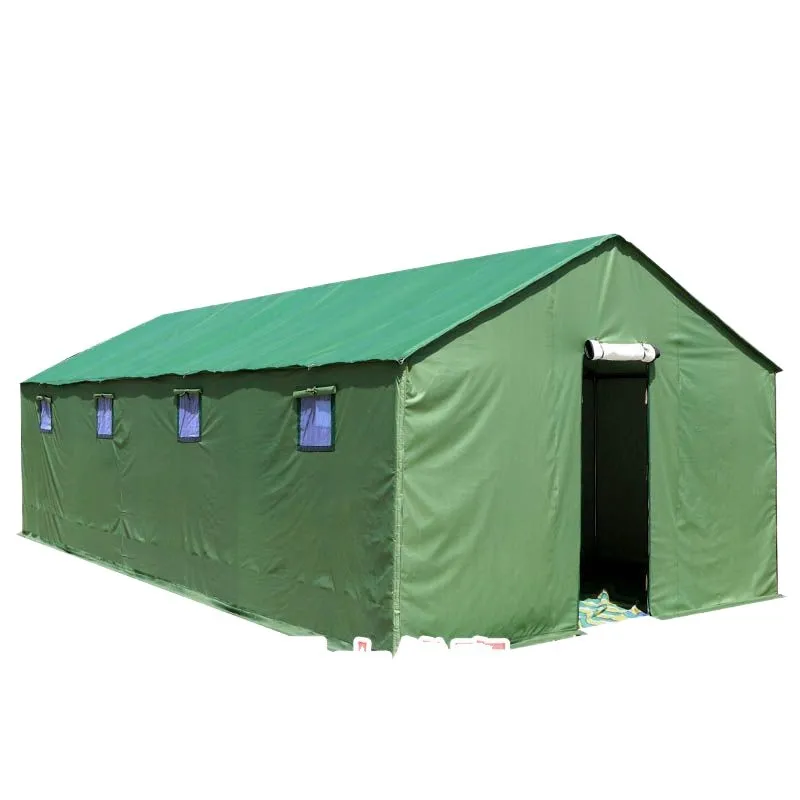 Outdoor construction site canvas emergency disaster relief rainproof cold warm civilian thickened cotton tent breeding tent