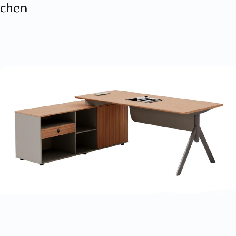 CZ – bureau de gestionnaire moderne et Simple, ensemble de bureau et de chaises simples, mobilier de bureau à la mode