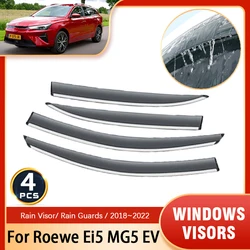 4x Windscreens for Roewe Ei5 MG5 EV MG EP Station Wagon 2018~2022 Auto Accessories Deflectors Awing Trim Car Side Window Visors