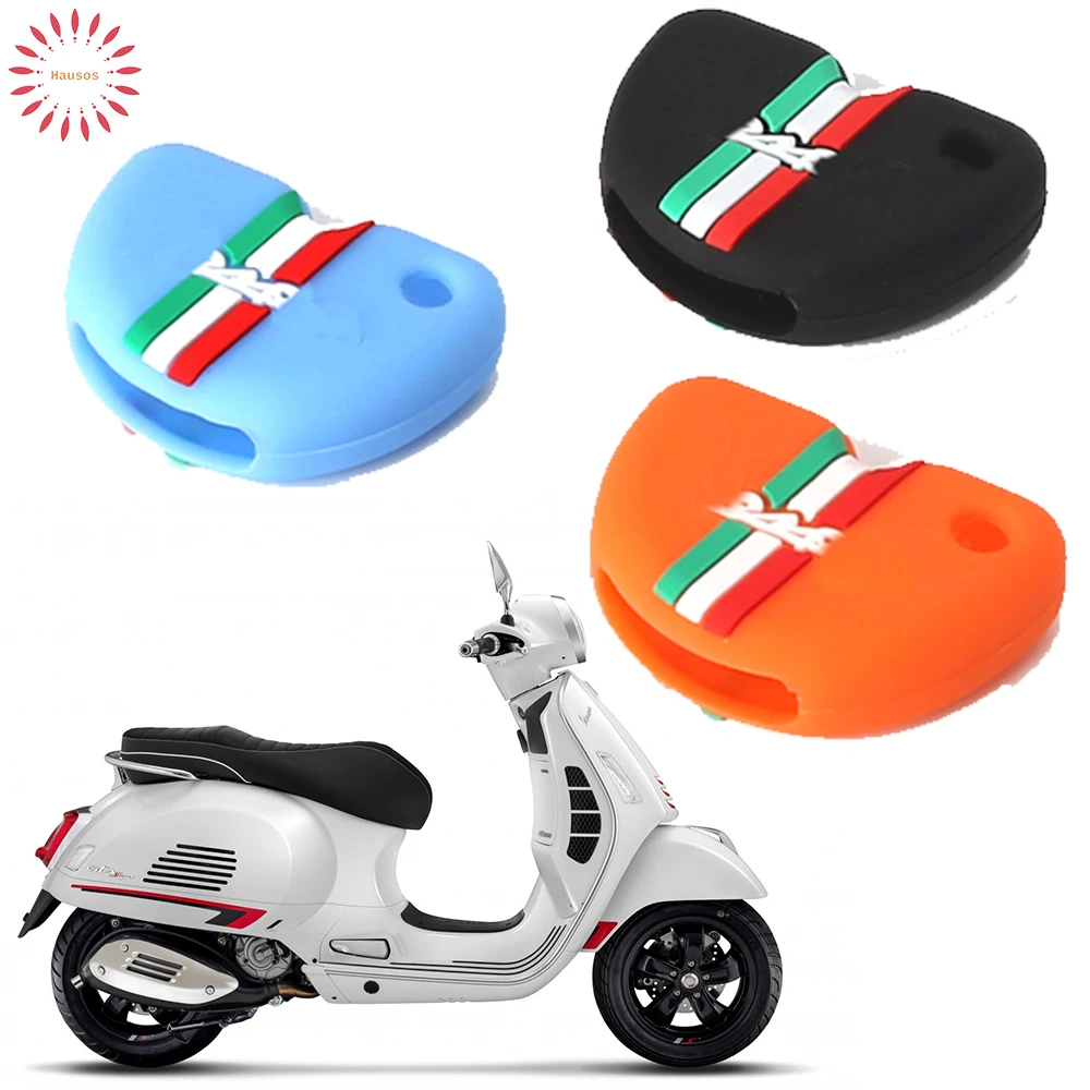 Silicone Key Case Cover Shell For Vespa Piaggio GTS300 LX150 Fly 125 3vte Gts 200 Motorcycle Protect Skin Holder Accessories