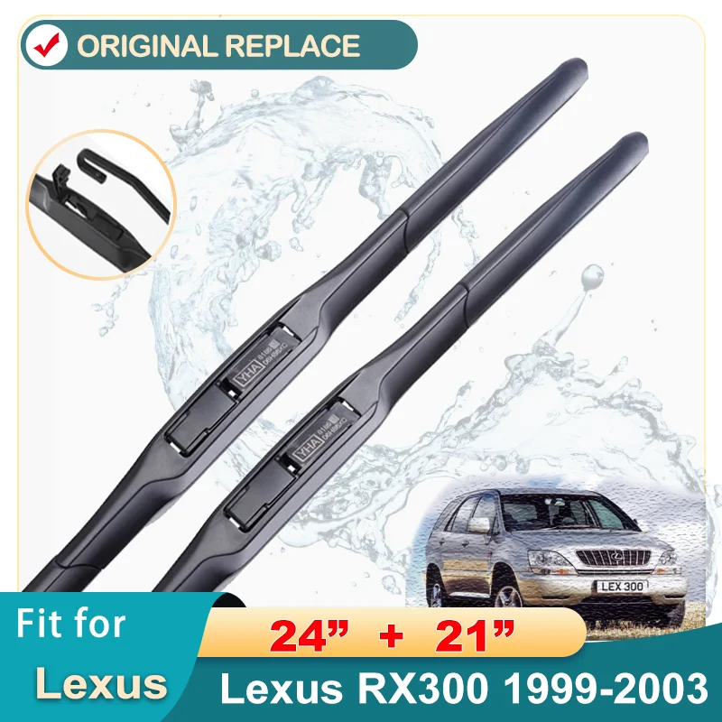 

Soft Wiper Front Car Wiper Blades For Lexus RX300 1999-2003 Windshield Windscreen Front Window Accessories 24"+21" LHD RHD