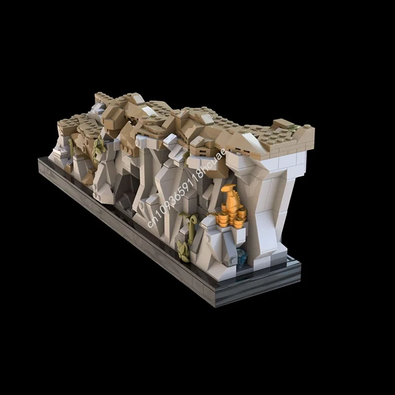 850 elementów MOC Hobbit Diorama Model Pierścieni Klocki konstrukcyjne Edukacyjne zabawki kreatywne Architektura Prezenty świąteczne