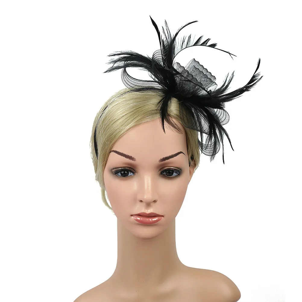 

Vintage Veil Fascinator Hair Clip Headband Hats for Women Formal Tea Party Weddings Cocktail Party Dressy Fashion