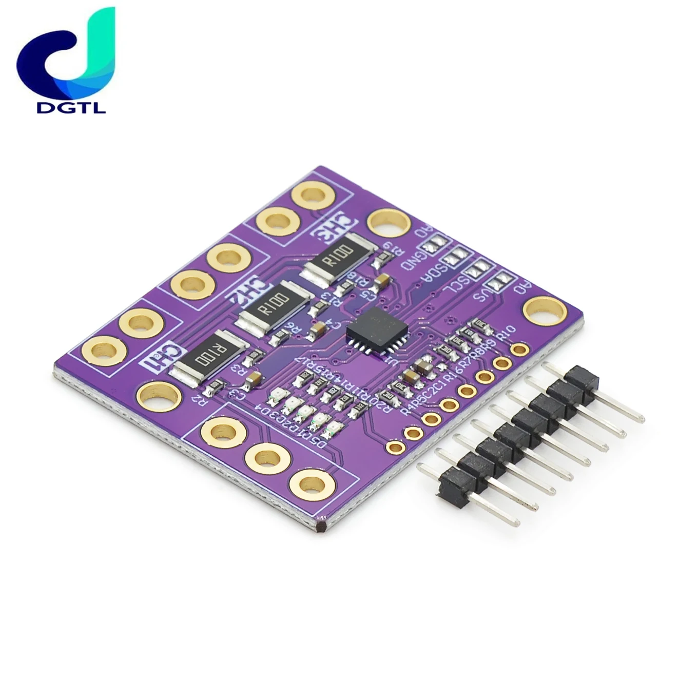 I2C SMBUS INA3221 Triple-Channel Shunt Current Power Supply Voltage Monitor Sensor Board Module Replace INA219 With Pins