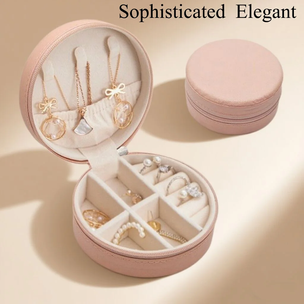 

Портативные серьги для хранения ювелирных изделий, серьги с замком, ожерелье, маленькая новая модная элегантная темпераментная шкатулка для драгоценностей