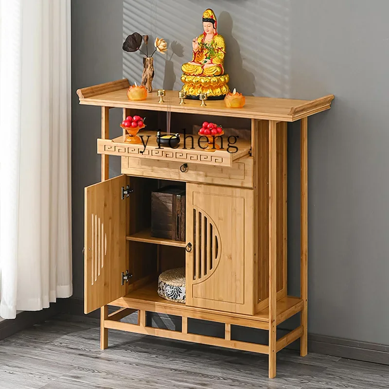 ZK Buddhist niche table modern style household vertical cabinet new Chinese incense table table simple