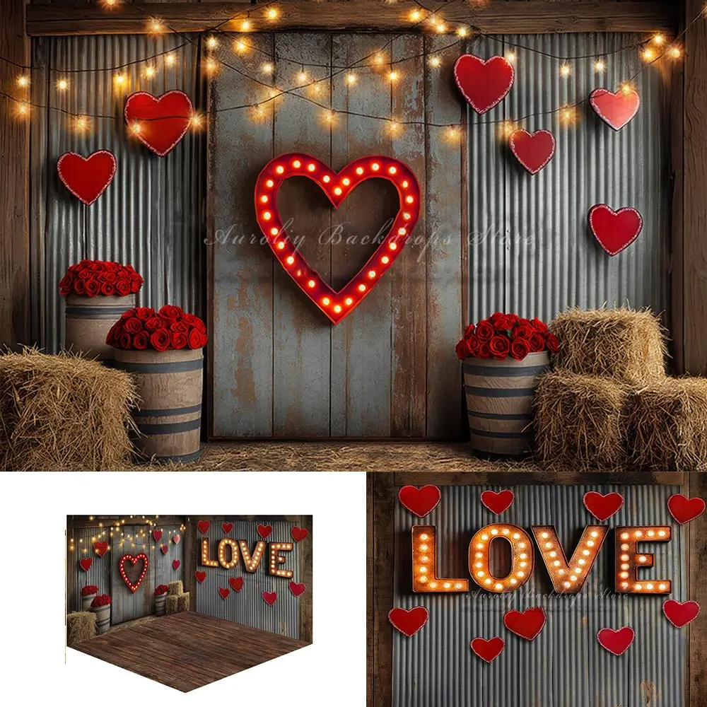 

Valentines Day Photography Backdrop Love Heart Family Adult Themed Party Backgrounds Kids Baby Cake Smash Photocall Decors