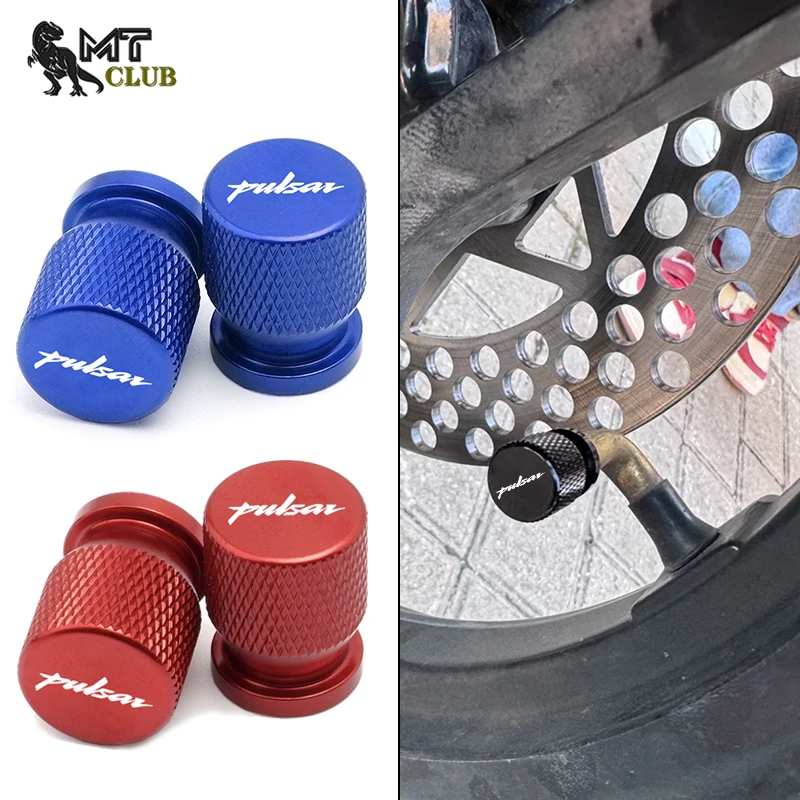 For Bajaj Pulsar 200 NS/200 RS/200 AS 200RS 200NS Accessories 2pcs Motorcycle CNC Aluminum Tire Valve Air Port Stem Cover Caps