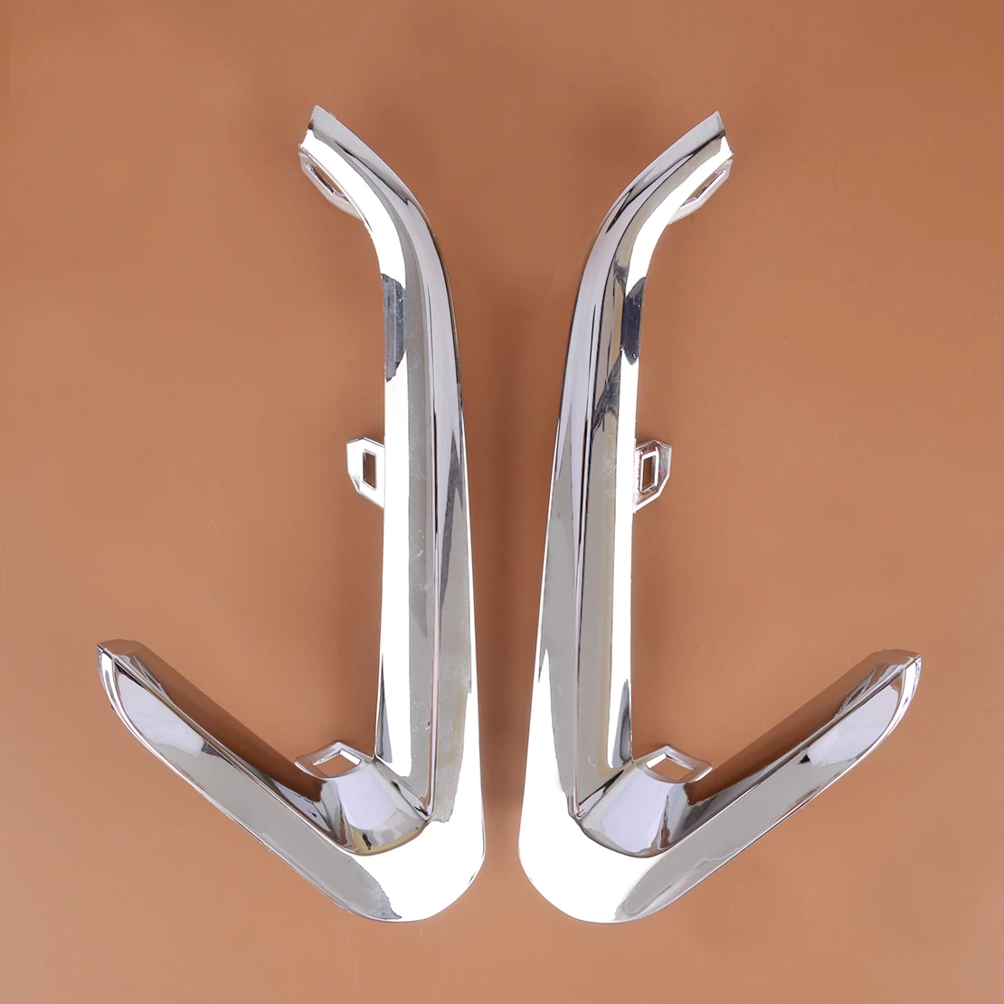 

23335550 23335551 передняя левая и правая противотуманная задняя крышка автомобиля, облицовочная рамка, подходит для GMC местности 2018 2019 2020, хромированный пластиковый стиль