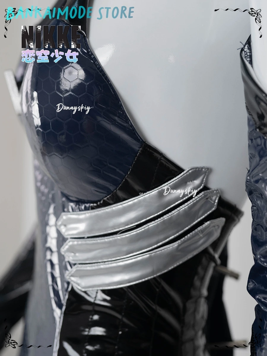 NIKKE آلهة النصر حورية البحر تأثيري حلي النساء SSR حورية البحر القتالية زي شعر مستعار هالوين النساء فستان الحفلات الزي