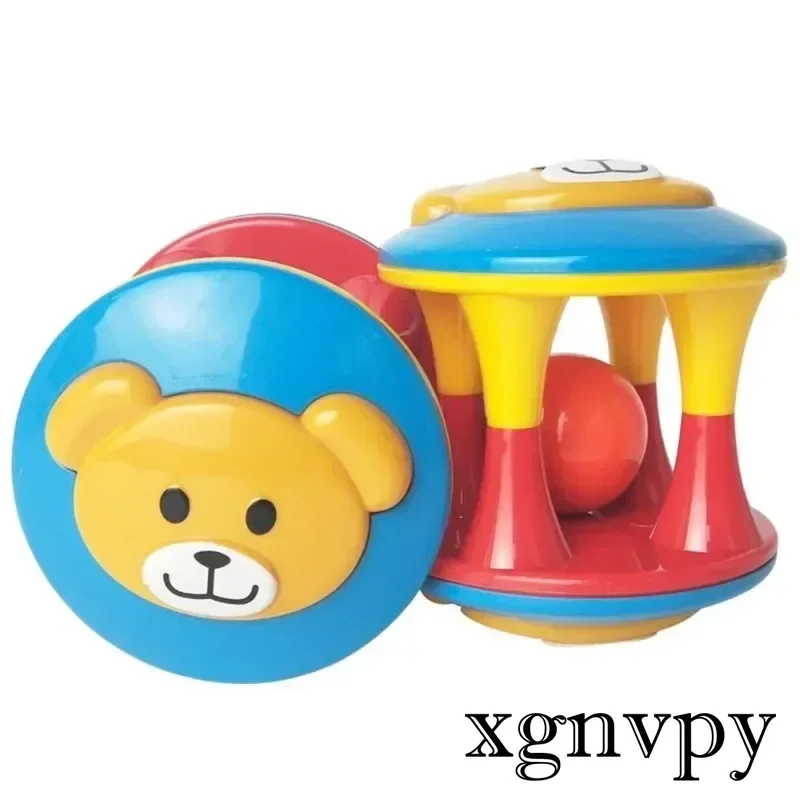 Xgnvpy-cascabeles de oso de doble cabeza para bebés, juguetes de animales para niños, sonajero móvil, desarrollo de inteligencia infantil