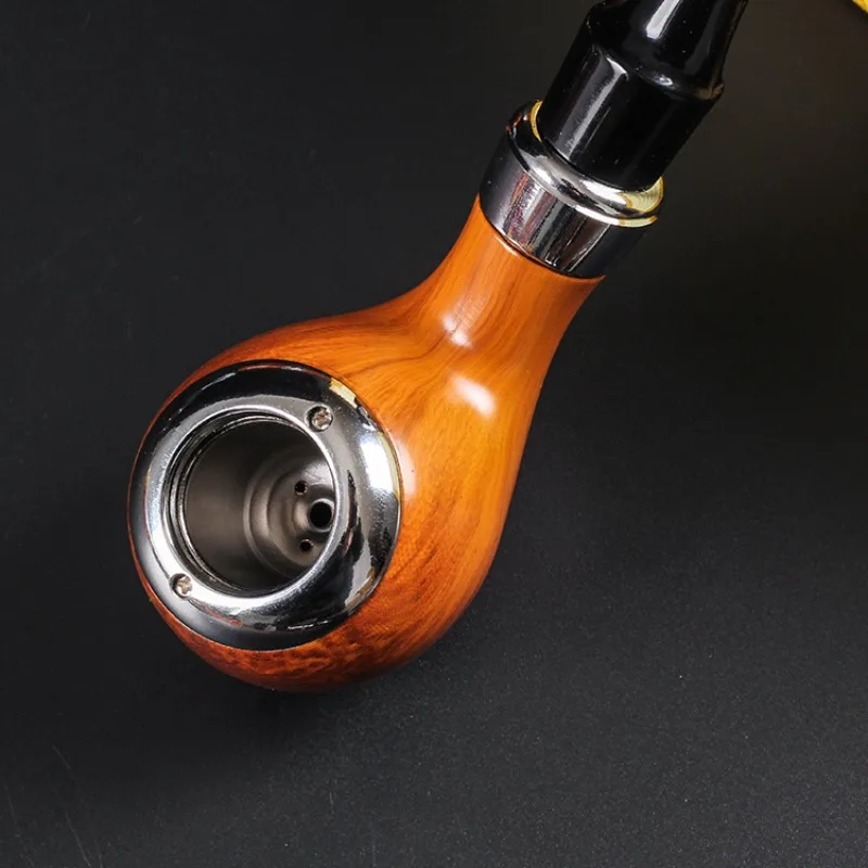 Washable Reusable Smoke Filter Hot Sale Portable Smoke Pipe Cleanable Healthy Tobacco Pipe Old Style Resin Smoking Accessories view 3
