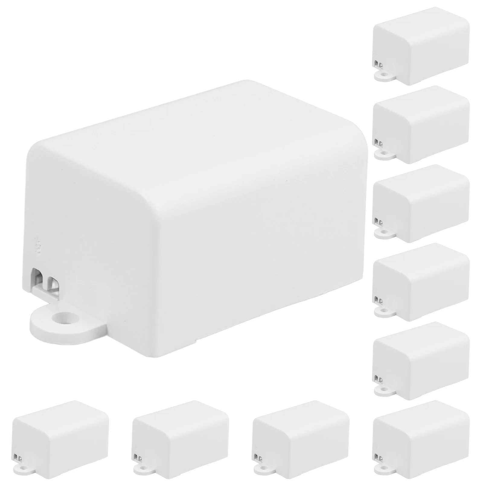 

10pcs Driver Power Junction Plastic Holder Lightweight Project Case Waterproof Box Outdoor Cord Cover Plastic