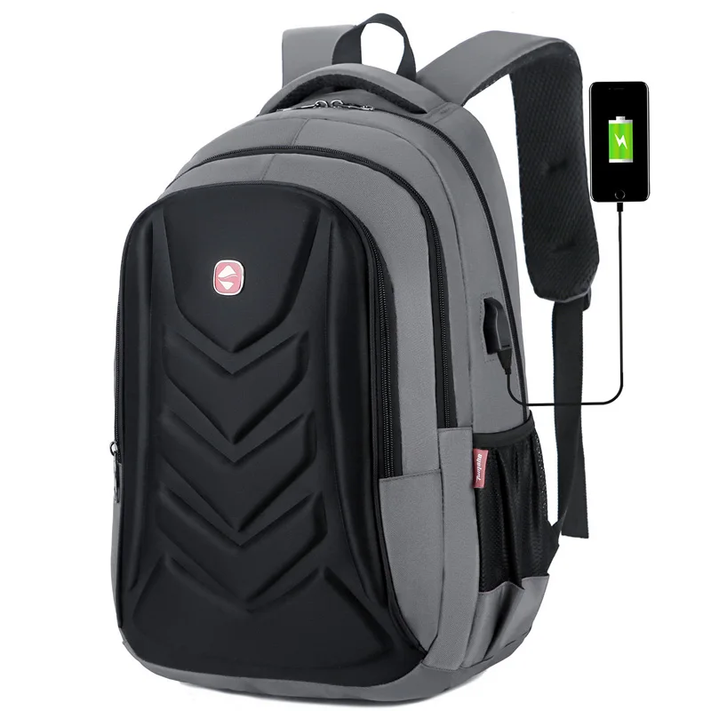 Mochila antirrobo con contraseña y cargador usb para hombre, bolsa impermeable para ordenador portátil de negocios, bonita funda