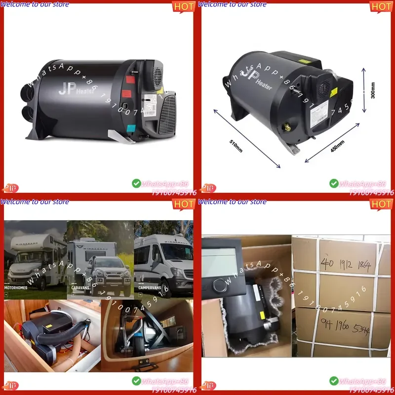 2026 JP Combi Heater 4KW/6KW Electrical Hybrid Hot Water and Warm Combi Heater Rv Heater Similar to Truma with 10L